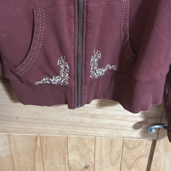 Aeropostale Brown and White Teddy Jacket Cozy and Stylish - Picture 3 of 7